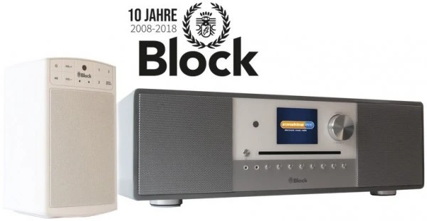 Block Set SR100 + Block A CD/Radio-System Silber/weiß