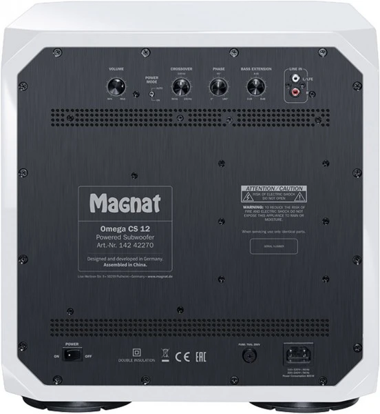 Magnat Omega CS 12 Aktiv-Subwoofer Weiss – Bild 4