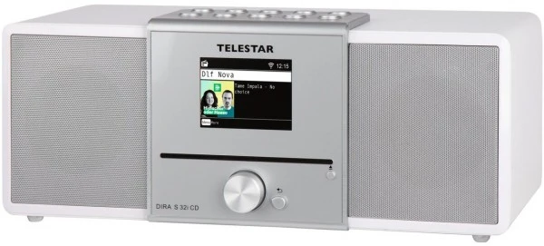 Telestar DIRA S 32i CD CD/Radio-System Weiß/silber