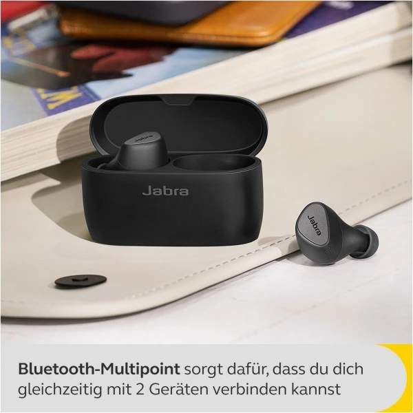 Jabra Elite 5, Mit Hybrider Aktiver Geräuschunterdrückung (ANC) Titanschwarz – Bild 5