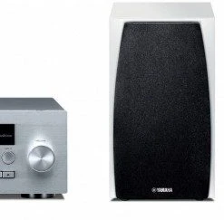 Yamaha MCR-N570 D Mini-System Piano Weiß/silber