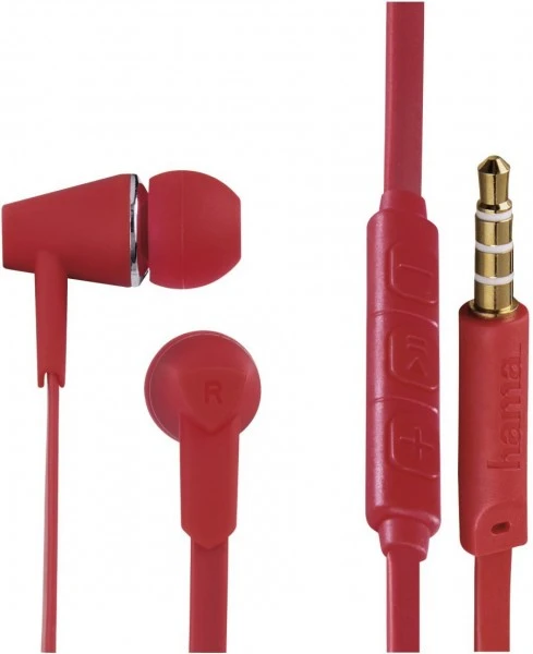 Hama Joy In-Ear-Kopfhörer Mit Kabel Rot