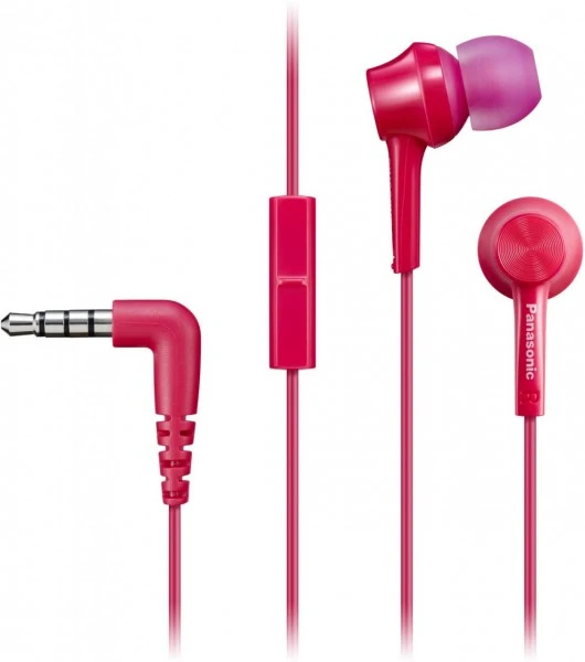 Panasonic RP-TCM115E-P In-Ear-Kopfhörer Mit Kabel Pink