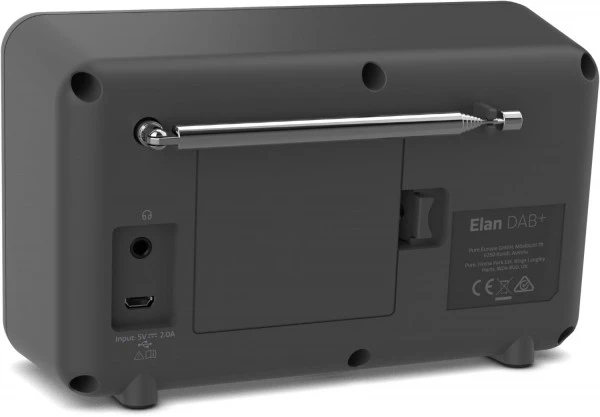 Pure Elan DAB+ Kofferradio Charcoal – Bild 2