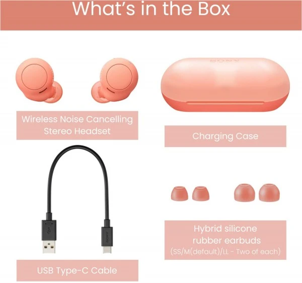 Sony WF-C500D True Wireless Kopfhörer Orange – Bild 2