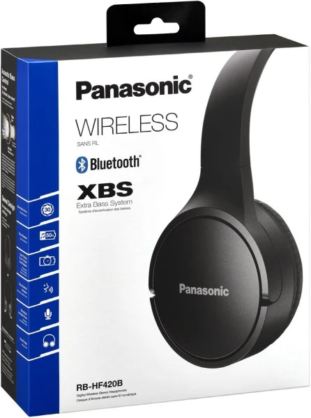 Panasonic RB-HF420B Bluetooth-Kopfhörer Schwarz – Bild 3