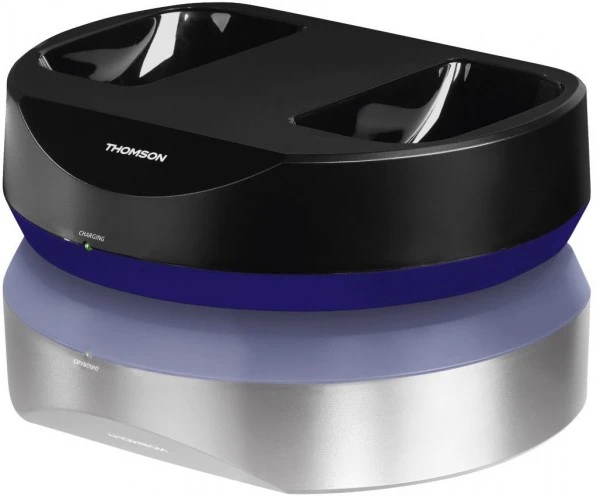 Thomson WHP6316BT Bluetooth-Kopfhörer Schwarz/blau 4 Thomson WHP6316BT Bluetooth-Kopfhörer Schwarz/blau – Bild 2
