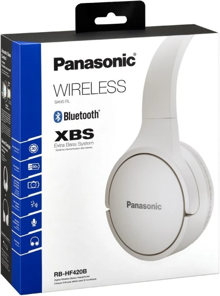 Panasonic RB-HF420B Bluetooth-Kopfhörer Weiß – Bild 4