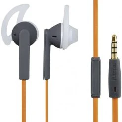 Hama Joy Sport In-Ear-Kopfhörer Mit Kabel Orange/grau