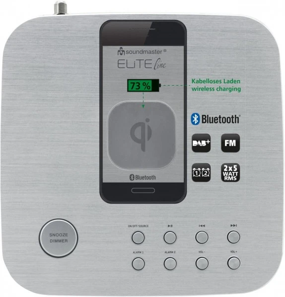 Soundmaster UR 411 SI DAB/DAB+ Uhrenradio Silber – Bild 5