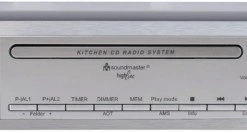 Soundmaster UR 2170 Uhrenradio Mit CD Silber