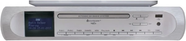Soundmaster UR 2170 Uhrenradio Mit CD Silber
