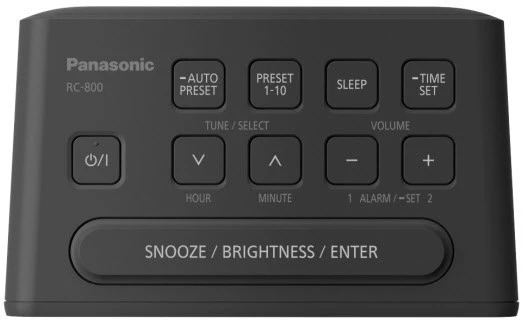 Panasonic RC-800EG-K Uhrenradio Schwarz – Bild 4