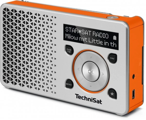 TechniSat DigitRadio 1 Taschenradio Silber/orange – Bild 2