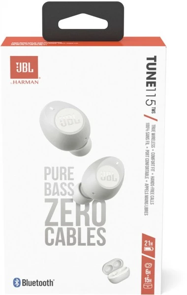 JBL TUNE115TWS True Wireless Kopfhörer Weiß 7 JBL TUNE115TWS True Wireless Kopfhörer Weiß – Bild 5