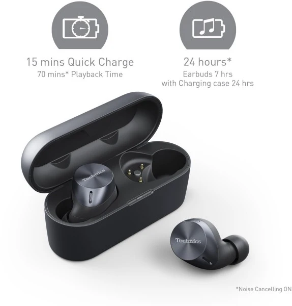 Technics EAH-AZ60E-K True Wireless Kopfhörer Graphit Schwarz – Bild 6