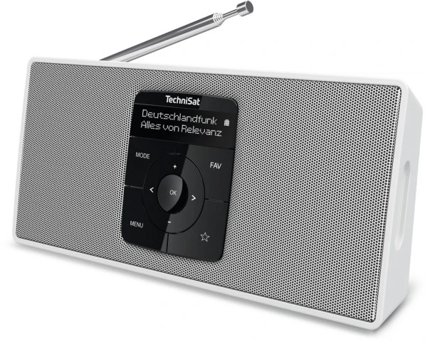 TechniSat DigitRadio 2 S Kofferradio Mit DAB/DAB+ Weiß/weiß – Bild 4
