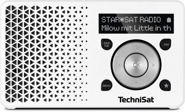 TechniSat DigitRadio 1 Taschenradio Weiß/silber