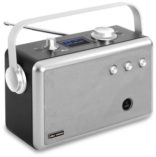 Sky Vision DAB 55 Kofferradio Mit DAB/DAB+ Silber/schwarz