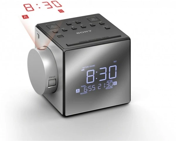 Sony ICF-C 1 PJ Uhrenradio Silber