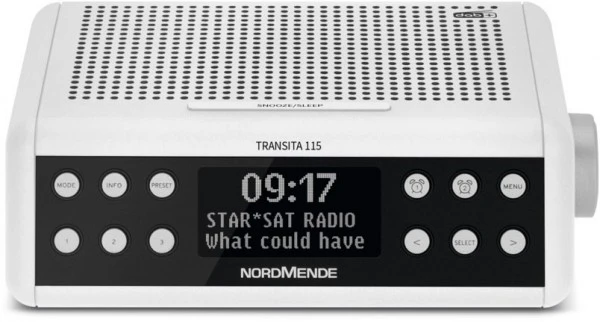Nordmende Transita 115 Uhrenradio Weiß