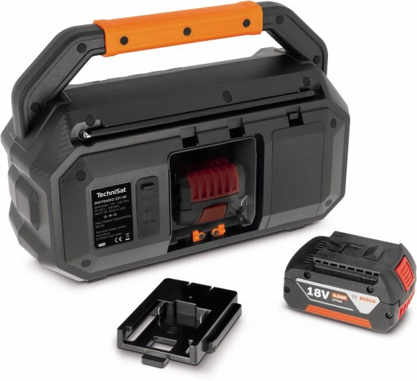 TechniSat DigitRadio 231 OD Baustellen-/Outdoor Radio Schwarz/orange – Bild 2