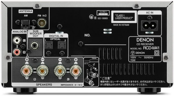 Denon RCD-M41 Mini-System Premium Silber – Bild 3