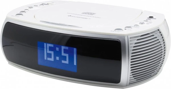 Soundmaster URD 470 WE Uhrenradio Mit CD Weiß – Bild 3