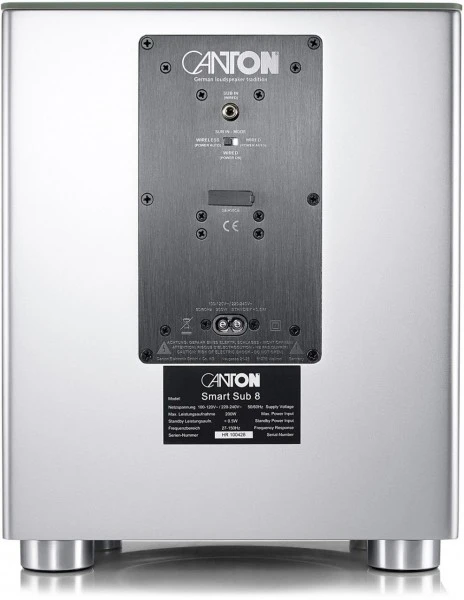 Canton Smart Sub 8 Aktiv-Subwoofer Silber – Bild 3