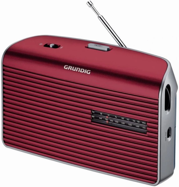 Grundig Music 60 Kofferradio Rot/silber