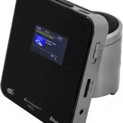 Soundmaster UR260 Uhrenradio Schwarz/silber