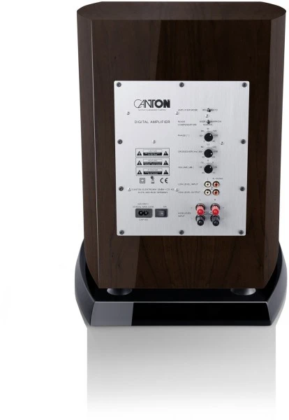 Canton Vento Sub 12 Aktiv-Subwoofer Hochglanz Nussbaum Dunkel – Bild 2