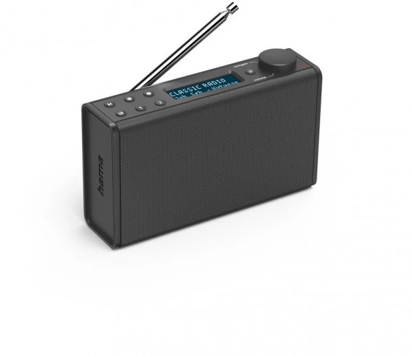 Hama DR7USB Kofferradio Schwarz