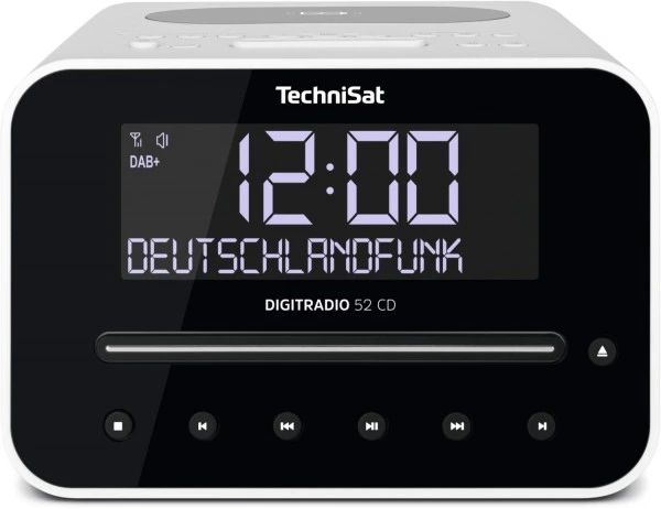 TechniSat DigitRadio 52 CD Uhrenradio Mit CD Weiß