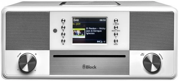 Block SR-50 CD/Radio-System Hochglanz Weiß
