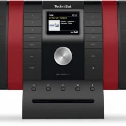 TechniSat MultyRadio 4.0 Hifi-System Schwarz/rot