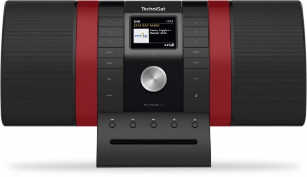TechniSat MultyRadio 4.0 Hifi-System Schwarz/rot