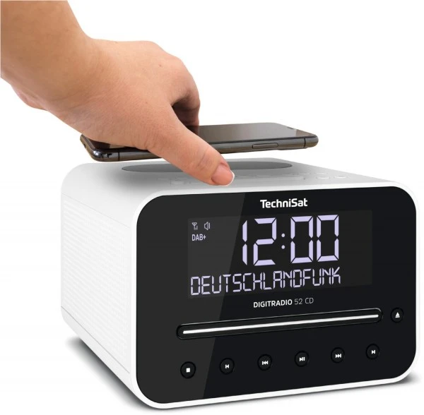 TechniSat DigitRadio 52 CD Uhrenradio Mit CD Weiß – Bild 5