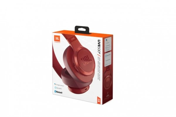 JBL LIVE 500BT Bluetooth-Kopfhörer Rot – Bild 2