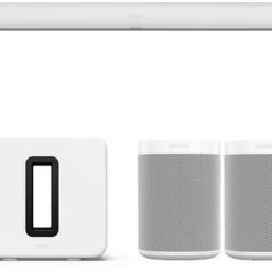Sonos ARC Soundbar + SUB Subwoofer + 2X ONE SL Surround Weiß