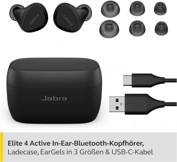 Jabra Elite 4 Active True Wireless Kopfhörer Mit ANC Schwarz – Bild 5