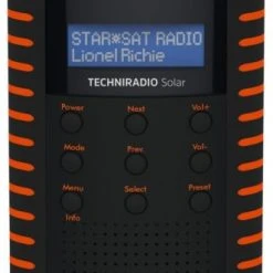 TechniSat TechniRadio Solar Taschenradio Schwarz/orange