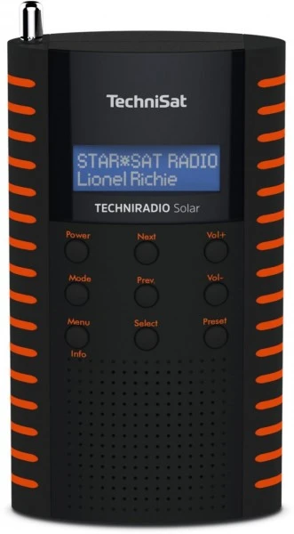 TechniSat TechniRadio Solar Taschenradio Schwarz/orange