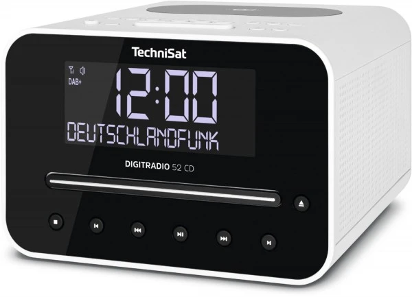 TechniSat DigitRadio 52 CD Uhrenradio Mit CD Weiß – Bild 3