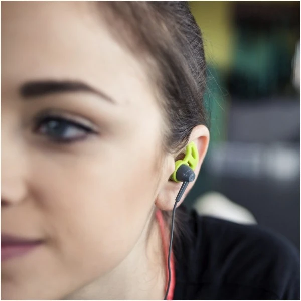 Hama Action In-Ear-Kopfhörer Mit Kabel Grau/grün – Bild 4