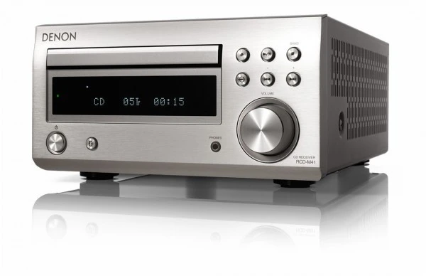 Denon RCD-M41 Mini-System Premium Silber – Bild 2