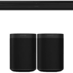 Sonos ARC Soundbar + 2X ONE SL Surroundlautsprecher Schwarz