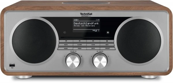 TechniSat DigitRadio 602 CD/Radio-System Nussbaum/Silber