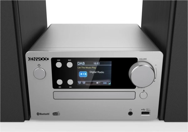 Kenwood M-725DAB-S Microanlage Frosted Aluminium – Bild 2
