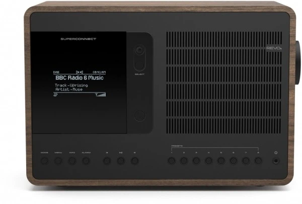 Revo SuperConnect Internetradio Walnuß/schwarz